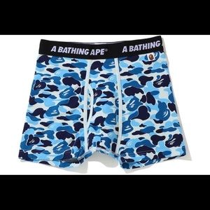 BAPE BLUE CAMO BOXERS